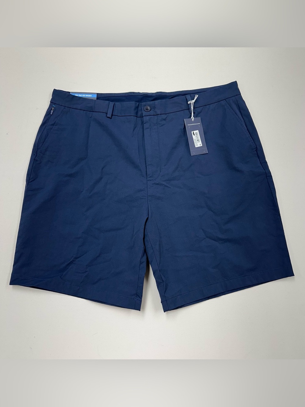 Vineyard Vines On-The-Go 9" Shorts Mens 40 Blue Blazer Stretch Performance Golf